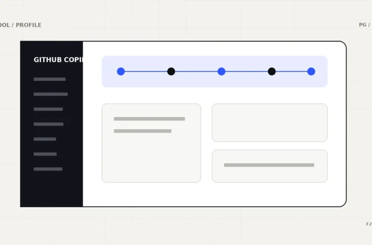 Illustration til GitHub Copilot – AI-værktøjsprofil på PromptGuiden